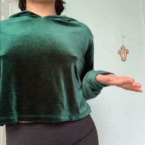 velvet hoodie